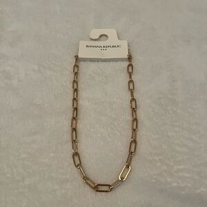 Banana Republic paper clip necklace